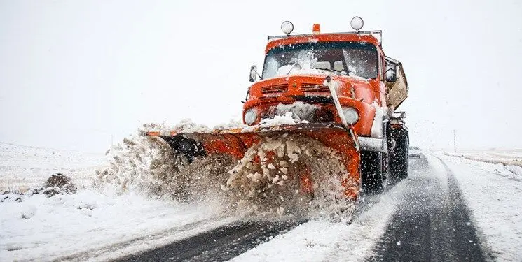 بارش برف و باران در برخی از محورهای استان کرمانشاه
