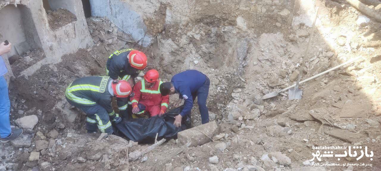 یک فوتی بر اثر ریزش ساختمان متروکه در میدان وزیری کرمانشاه